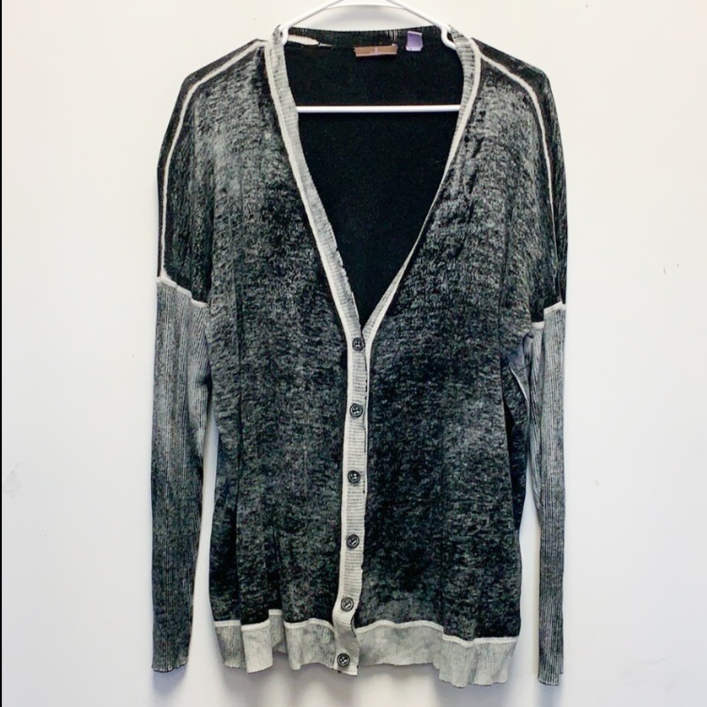 Cullen silk combo cardigan